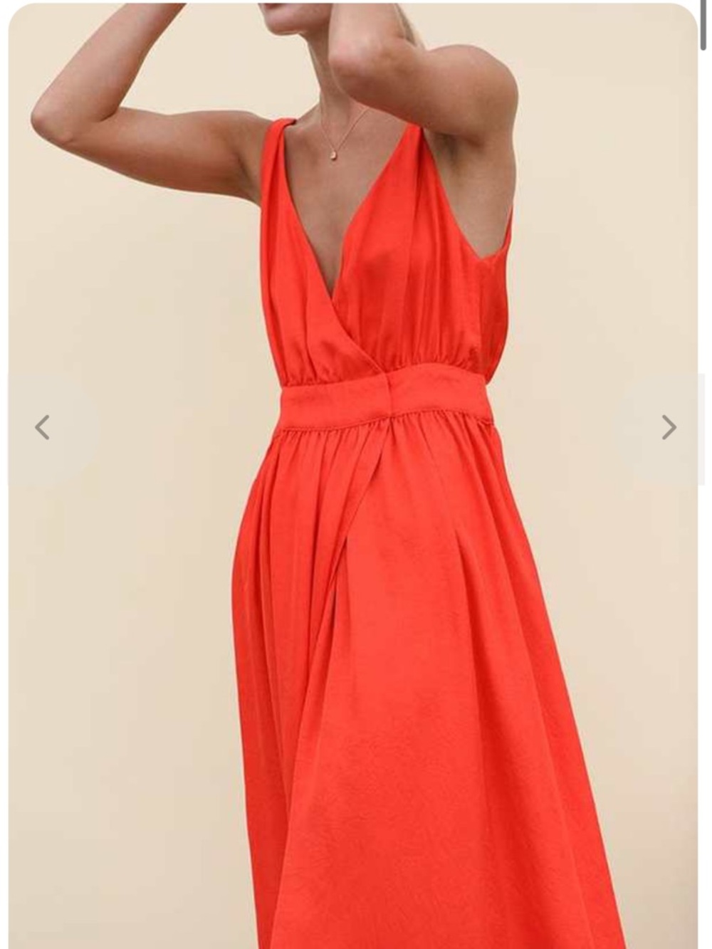 Ciao Lucia Hydra Dress in Poppy Eco Satin, NWT Small